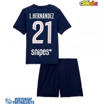Paris Saint-Germain Lucas Hernandez #21 Replica Home Minikit 2025-26 Short Sleeve (+ pants)